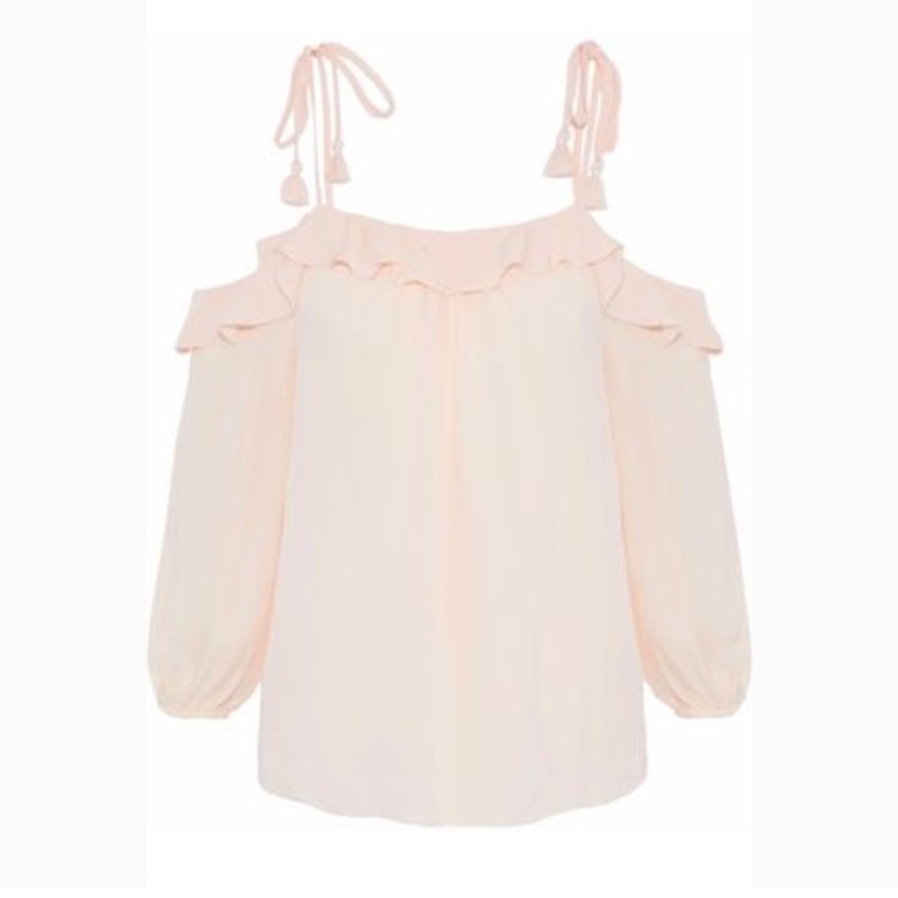 🆕✨Joie Eukene Ruffle Cold Shoulder Blouse - Picture 3 of 6